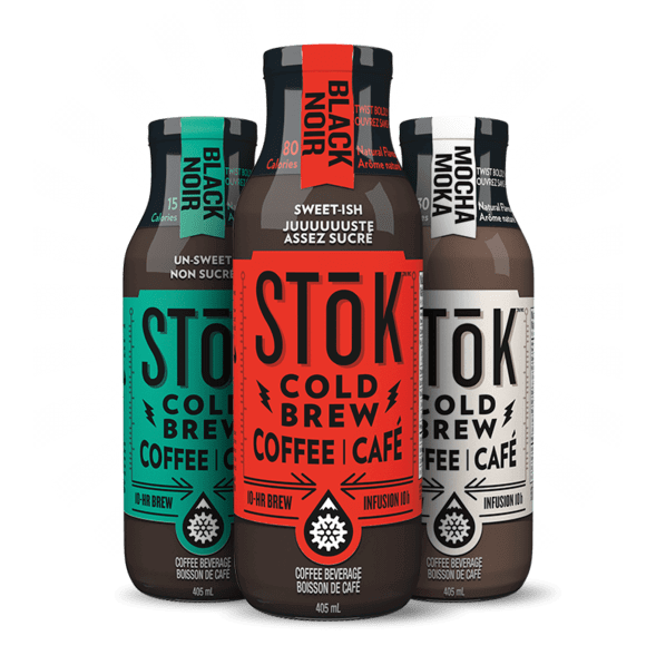 Trois bouteilles de Stock Cold Brew